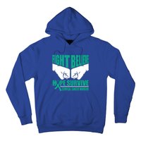 Fight Hope Survive Cervical Cancer Warrior Gift Hoodie