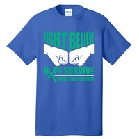 Fight Hope Survive Cervical Cancer Warrior Gift Tall T-Shirt