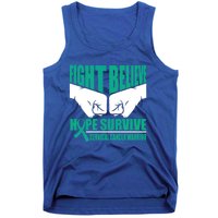 Fight Hope Survive Cervical Cancer Warrior Gift Tank Top