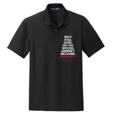 Funny Haitian Sayings Haiti Pride Dry Zone Grid Polo