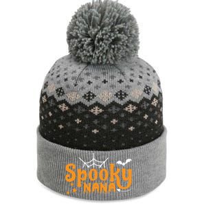 Funny Halloween Spooky Nana Gift The Baniff Cuffed Pom Beanie