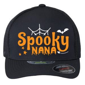 Funny Halloween Spooky Nana Gift Flexfit Unipanel Trucker Cap