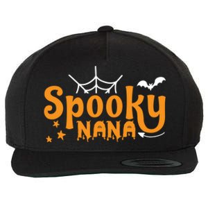 Funny Halloween Spooky Nana Gift Wool Snapback Cap