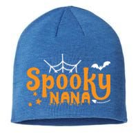 Funny Halloween Spooky Nana Gift Sustainable Beanie