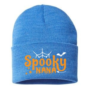 Funny Halloween Spooky Nana Gift Sustainable Knit Beanie