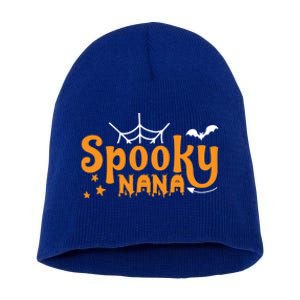 Funny Halloween Spooky Nana Gift Short Acrylic Beanie