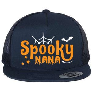 Funny Halloween Spooky Nana Gift Flat Bill Trucker Hat