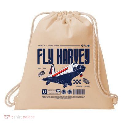 Fly Harvey Shuttle Drawstring Bag