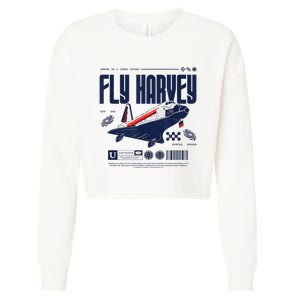 Fly Harvey Shuttle Cropped Pullover Crew