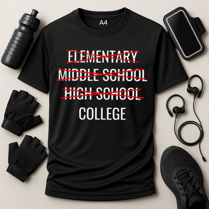 Funny High School Graduation College Bound Student Graduate Cooling Performance Crew T-Shirt