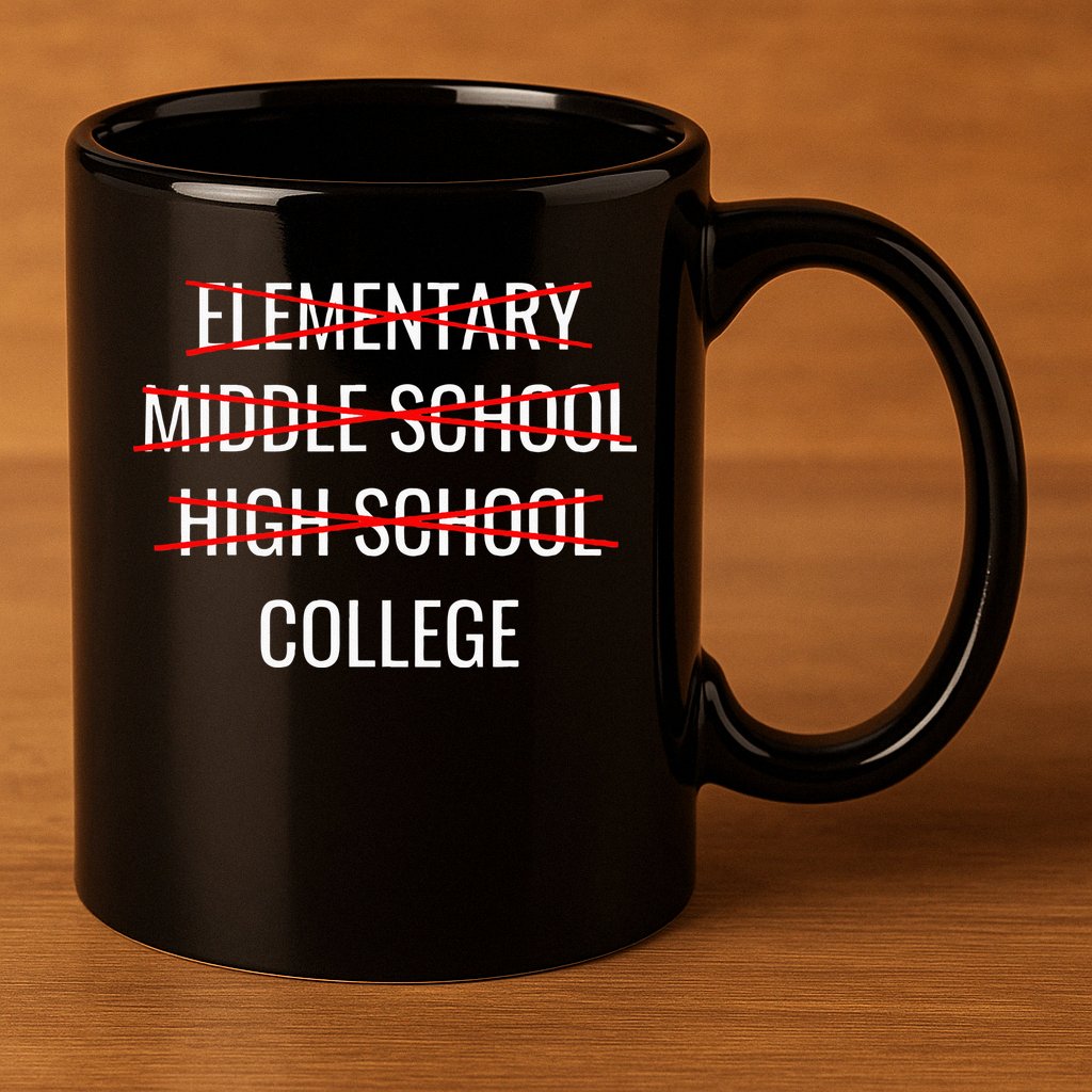 Funny High School Graduation College Bound Student Graduate 11oz C Handle Ceramic Mug