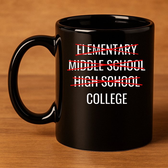 Funny High School Graduation College Bound Student Graduate 11oz C Handle Ceramic Mug
