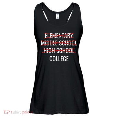 Funny High School Graduation College Bound Student Graduate Ladies Essential Flowy Tank