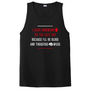 Funny Homework School Humor Saying N Student Cool Gift PosiCharge Competitor Tank