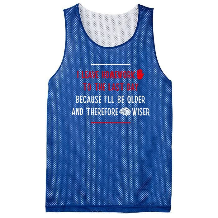 Funny Homework School Humor Saying N Student Cool Gift Mesh Reversible Basketball Jersey Tank