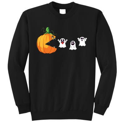 Funny Halloween Scary Pumpkin Ghosts Creepy Halloween Gamer Sweatshirt