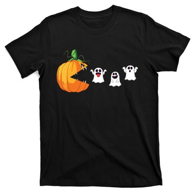 Funny Halloween Scary Pumpkin Ghosts Creepy Halloween Gamer T-Shirt