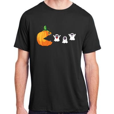 Funny Halloween Scary Pumpkin Ghosts Creepy Halloween Gamer Adult ChromaSoft Performance T-Shirt