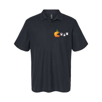 Funny Halloween Scary Pumpkin Ghosts Creepy Halloween Gamer Softstyle Adult Sport Polo