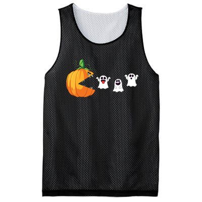 Funny Halloween Scary Pumpkin Ghosts Creepy Halloween Gamer Mesh Reversible Basketball Jersey Tank