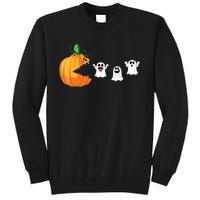 Funny Halloween Scary Pumpkin Ghosts Creepy Halloween Gamer Tall Sweatshirt