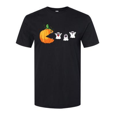 Funny Halloween Scary Pumpkin Ghosts Creepy Halloween Gamer Softstyle CVC T-Shirt