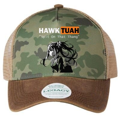 Funny Hawk Tuah Meme Anime Legacy Tie Dye Trucker Hat