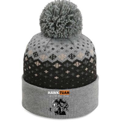 Funny Hawk Tuah Meme Anime The Baniff Cuffed Pom Beanie