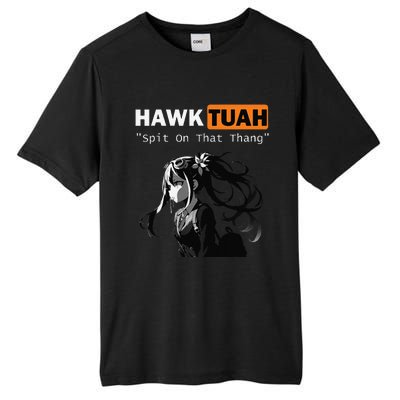 Funny Hawk Tuah Meme Anime Tall Fusion ChromaSoft Performance T-Shirt