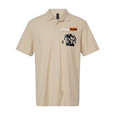 Funny Hawk Tuah Meme Anime Softstyle Adult Sport Polo