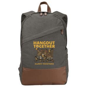 Funny Hangout Together Happy Together With Trump Cotton Canvas Backpack