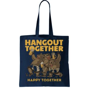 Funny Hangout Together Happy Together With Trump Tote Bag