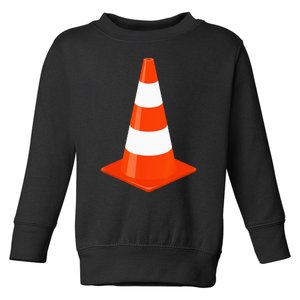 Funny Halloween Traffic Cone Parking Costume Toddler Sweatshirt