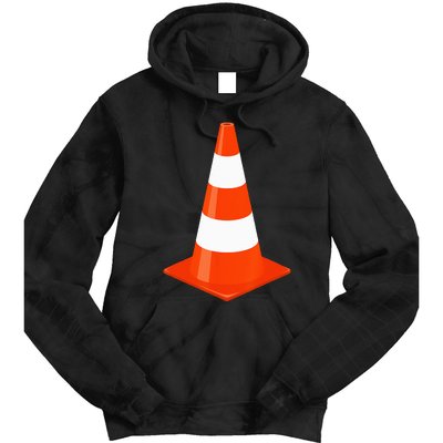 Funny Halloween Traffic Cone Parking Costume Tie Dye Hoodie