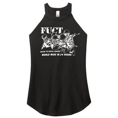 Fuct House To House Service World Wide In 24 Hours Women's Perfect Tri Rocker Tank