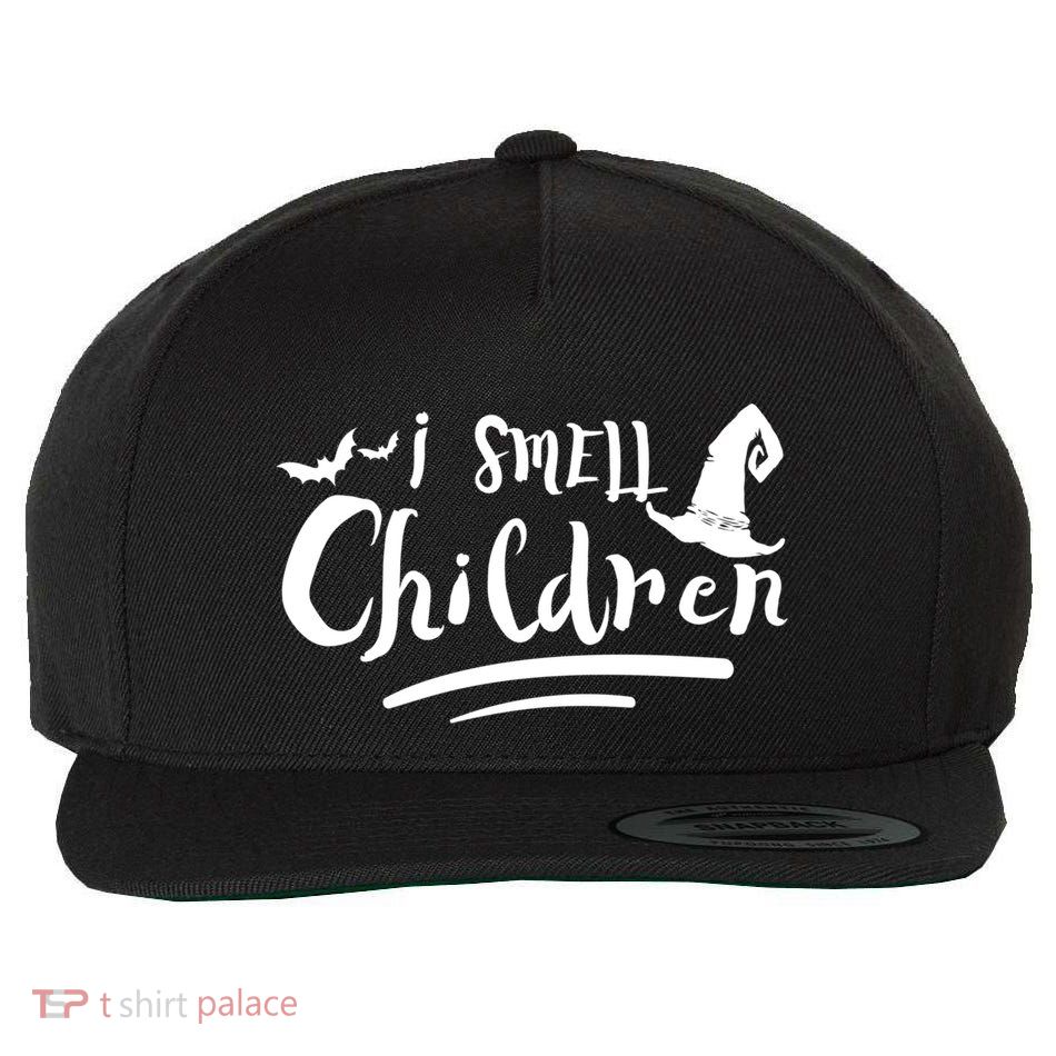 Funny Halloween Teacher I Smell Children Witch Great Gift Wool Snapback Cap