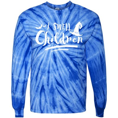 Funny Halloween Teacher I Smell Children Witch Great Gift Tie-Dye Long Sleeve Shirt