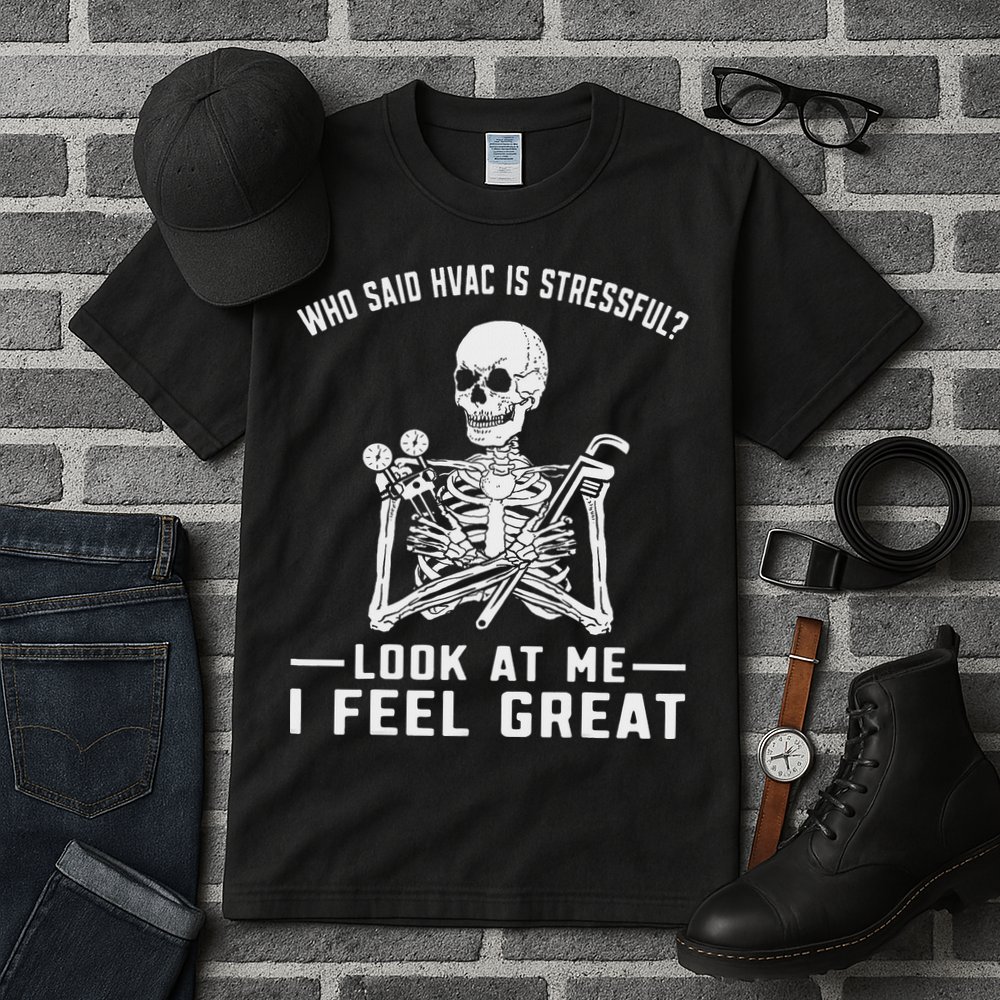 Funny Hvac Tech Ac Repairman Technician Tall T-Shirt