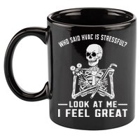 Funny Hvac Tech Ac Repairman Technician 11oz C Handle Ceramic Mug