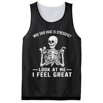 Funny Hvac Tech Ac Repairman Technician Mesh Reversible Basketball Jersey Tank