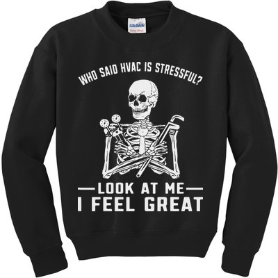 Funny Hvac Tech Ac Repairman Technician Kids Sweatshirt