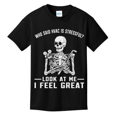 Funny Hvac Tech Ac Repairman Technician Kids T-Shirt