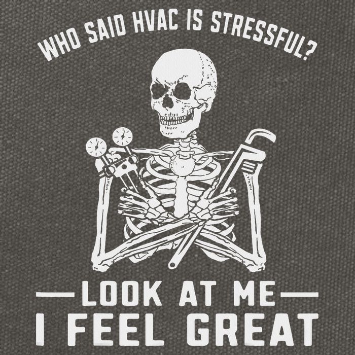 Funny Hvac Tech Ac Repairman Technician Cotton Canvas Backpack