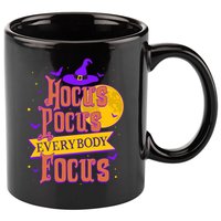 Funny Halloween Teacher Everybody Focus 11oz C Handle Ceramic Mug