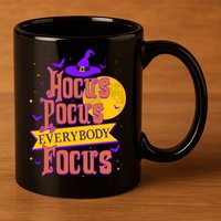 Funny Halloween Teacher Everybody Focus 11oz C Handle Ceramic Mug