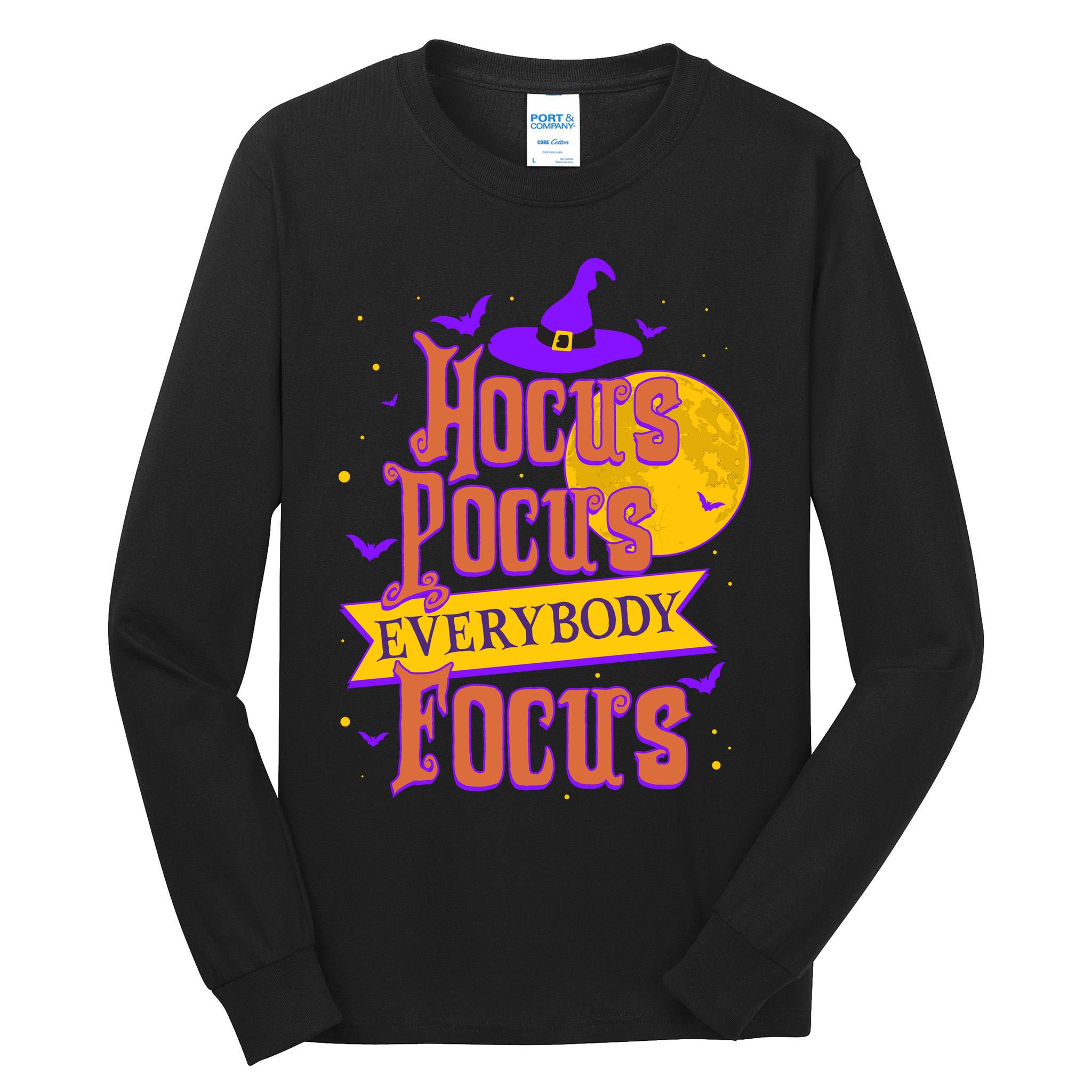Funny Halloween Teacher Everybody Focus Tall Long Sleeve T-Shirt