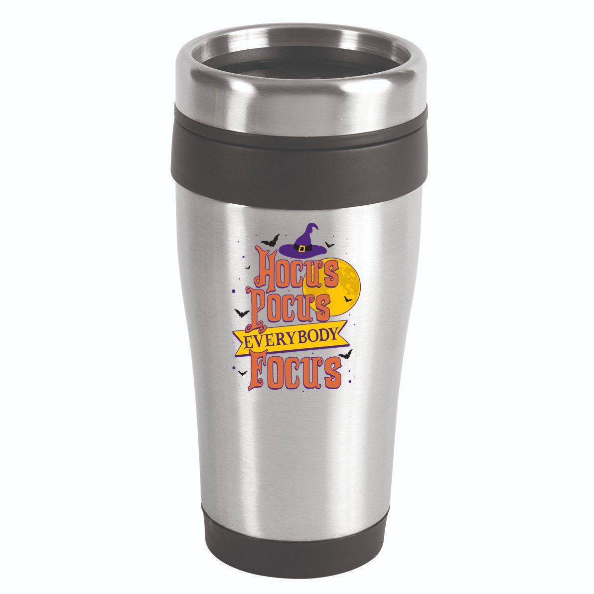 Funny Halloween Teacher Everybody Focus 16oz Travel Tumbler