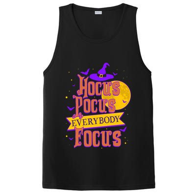 Funny Halloween Teacher Everybody Focus PosiCharge Competitor Tank