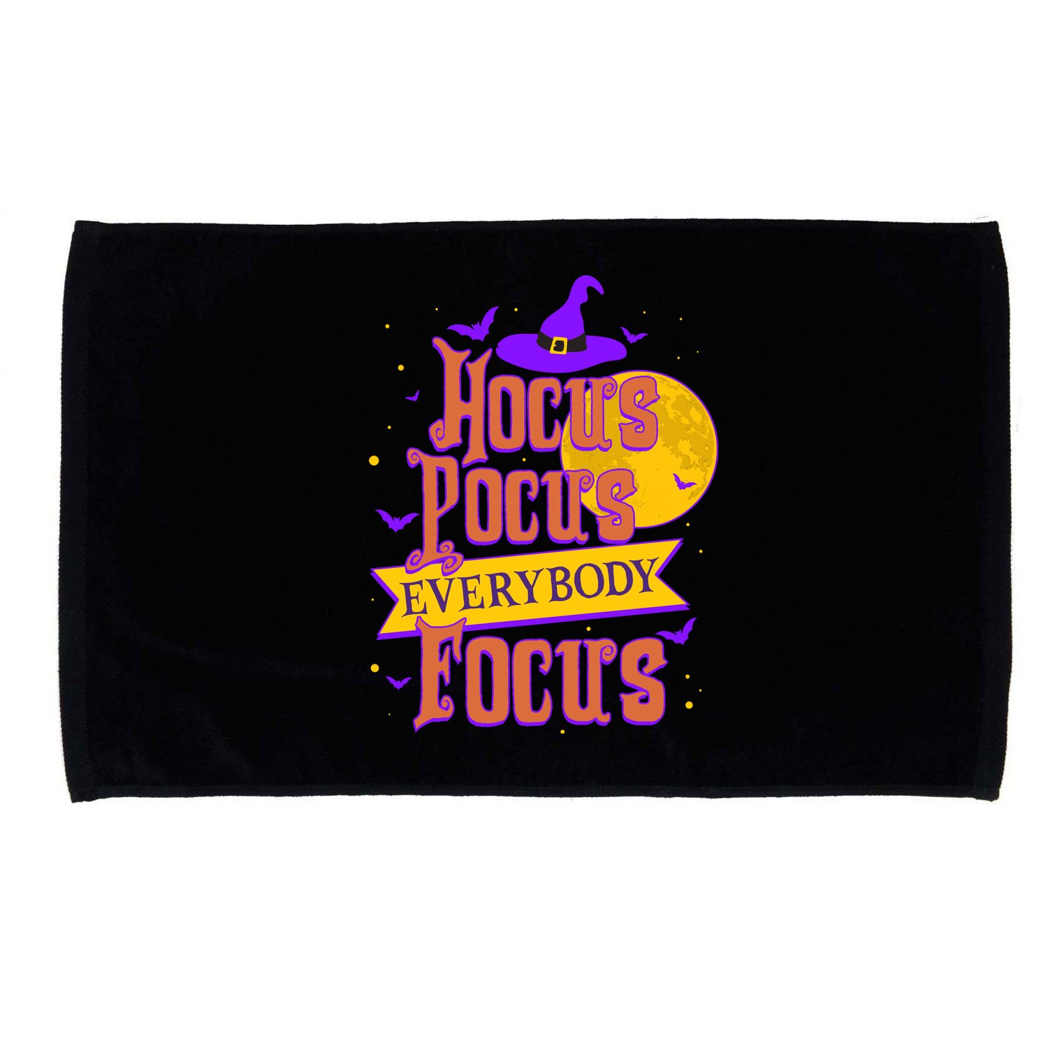 Funny Halloween Teacher Everybody Focus Microfiber Hand Towel