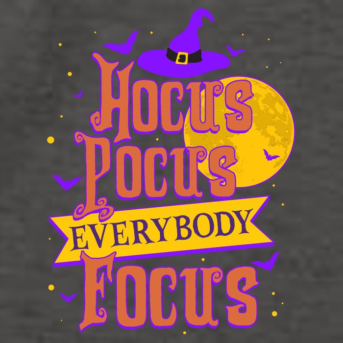 Funny Halloween Teacher Everybody Focus Vector Backpack